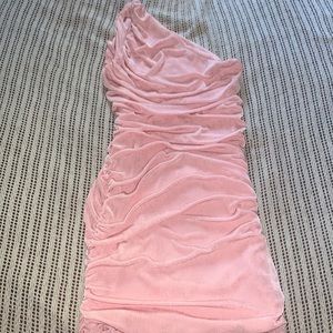BRAND NEW PINK RUCHED DRESS ‼️‼️